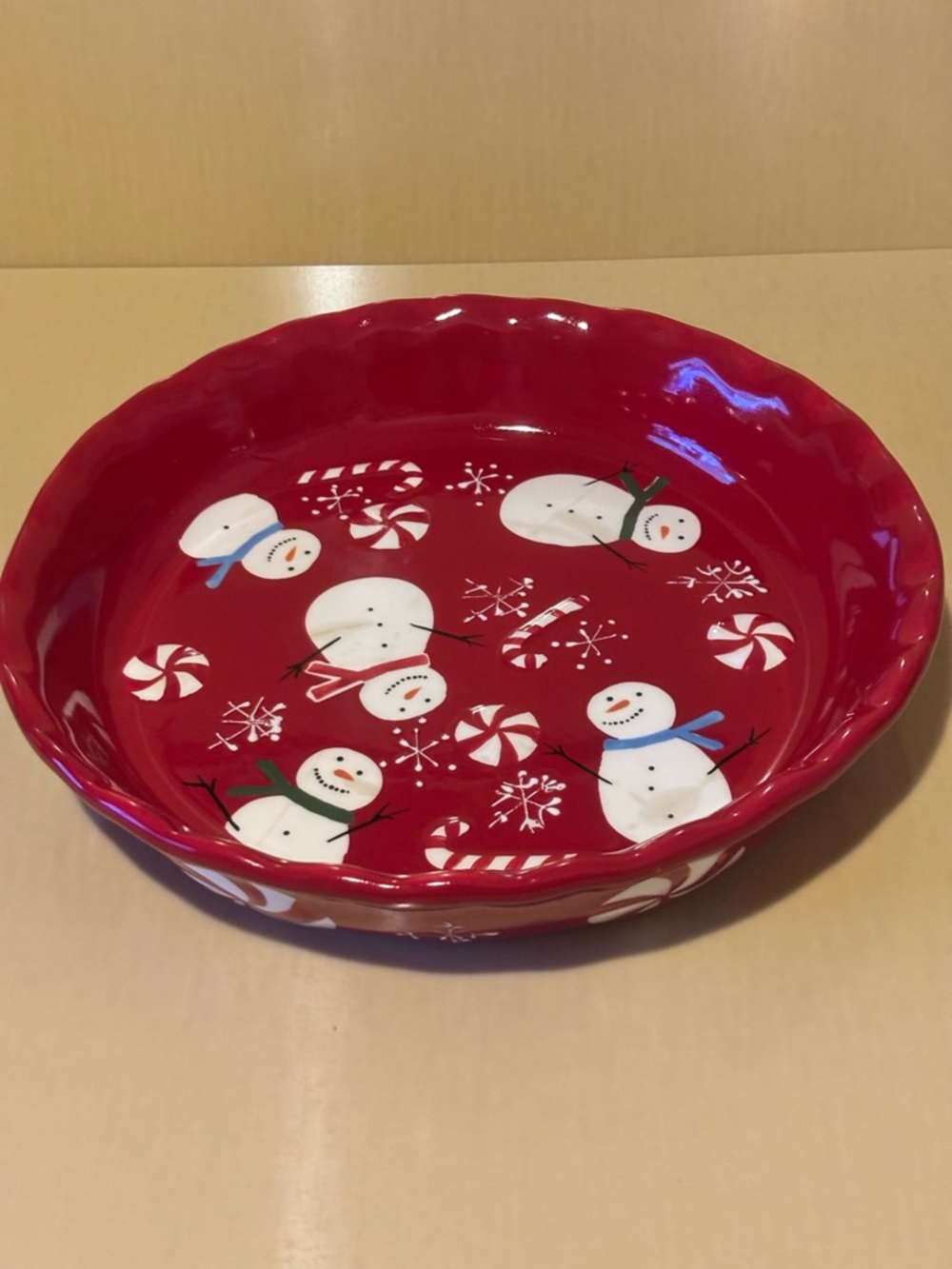 St Nicholas Square Peppermint Lane Snowman Bowl.